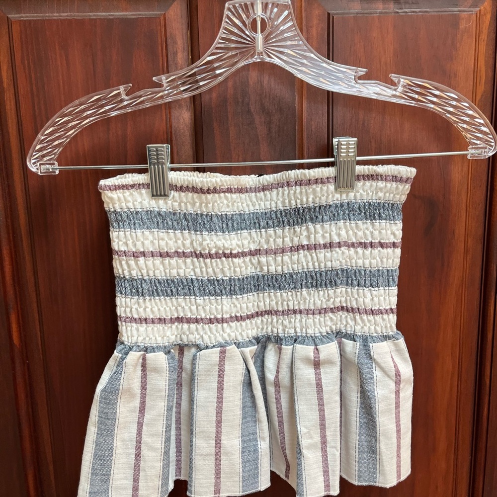 SHEIN Multicolor Smocked Tube Top